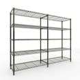 thumbnail image 1 of Heavy Duty Metal Wire Shelving Unit – Commercial Food Service Storage Rack – Adjustable 4-Tier & 5-Tier Organization – 1060 lbs Capacity – For Kitchen, Pantry, Garage, Warehouse, 1 of 8