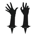thumbnail image 1 of Heavy Duty Metal Zombie Hands Yard Stakes - Spooky Halloween Outdoor Decor Set of 2 for Garden, Pathway & Graveyard Displays, 1 of 9