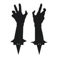 thumbnail image 1 of Heavy Duty Metal Zombie Hands Yard Stakes - Spooky Halloween Outdoor Decor Set of 2 for Garden, Pathway & Graveyard Displays, 1 of 9