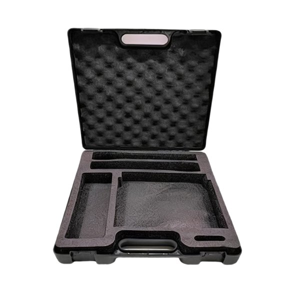 Heavy Duty Microphone Transport Box with Customizable Layout & Reinforced Handles For Secure Device Storage