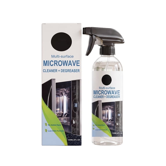 Heavy Duty Microwave Degreaser Spray Multi-Surface Kitchen Cleaner For Oven Stove Top Grease Removal 4.06 Fl Oz