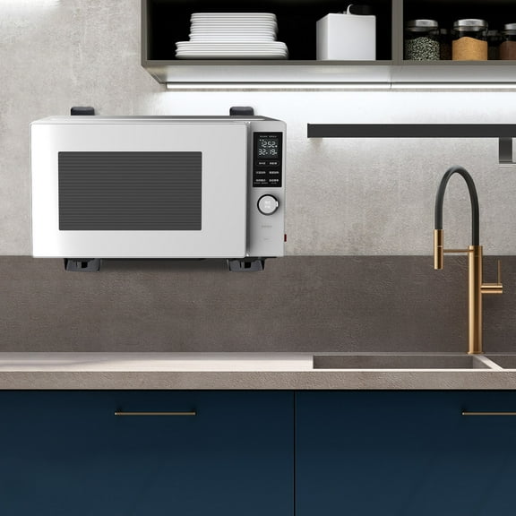 Heavy Duty Microwave Wall Mount Bracket Adjustable 8.9-15.55 Inch Stainless Steel Shelf for Kitchen