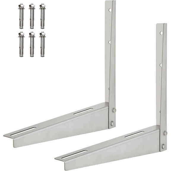 Heavy Duty Mini Split AC Wall Bracket for 9000-24000 BTU Units - 550 lbs Capacity