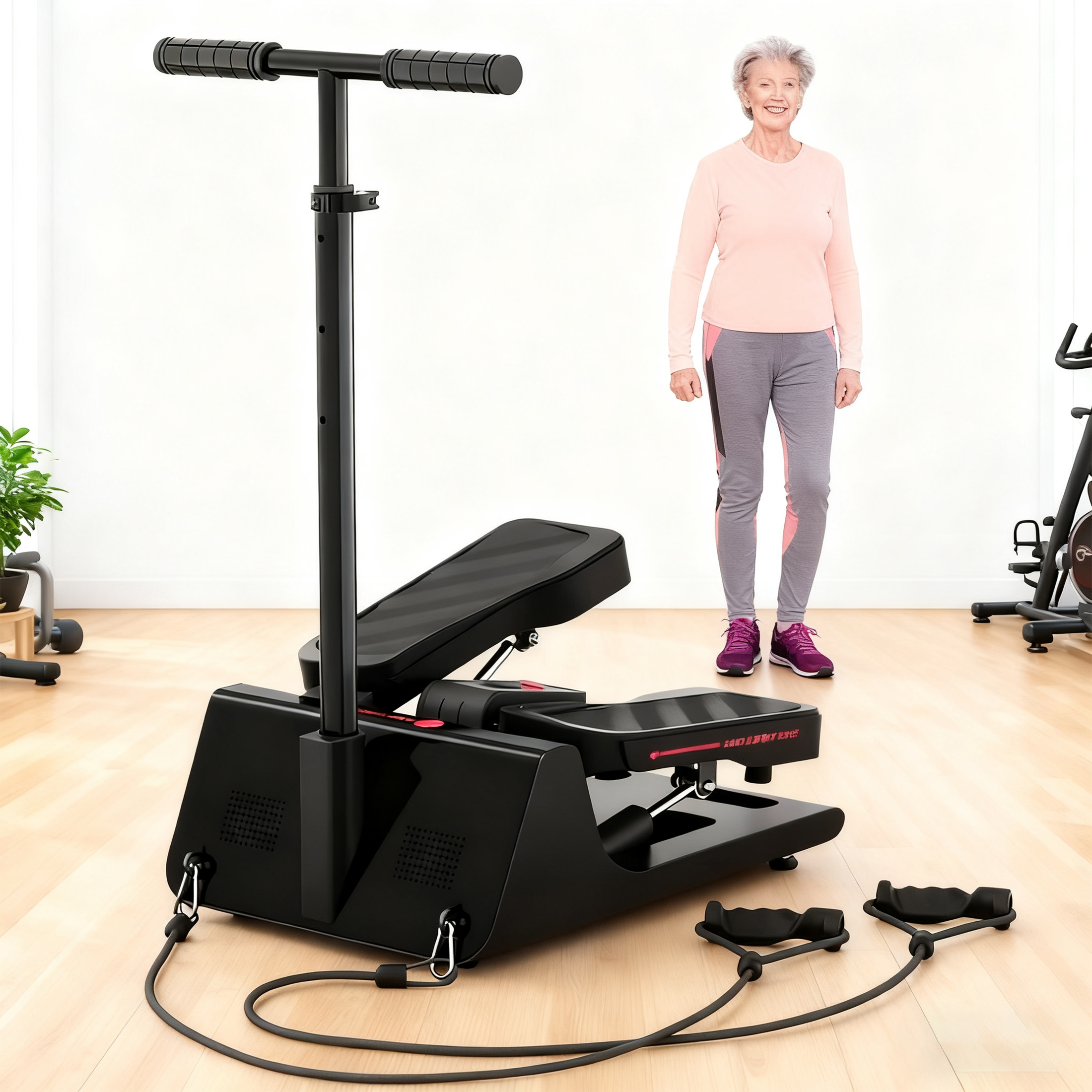 Heavy-Duty Mini Steppers for Home Gym - 300 Capacity Hydraulic Stepper ...