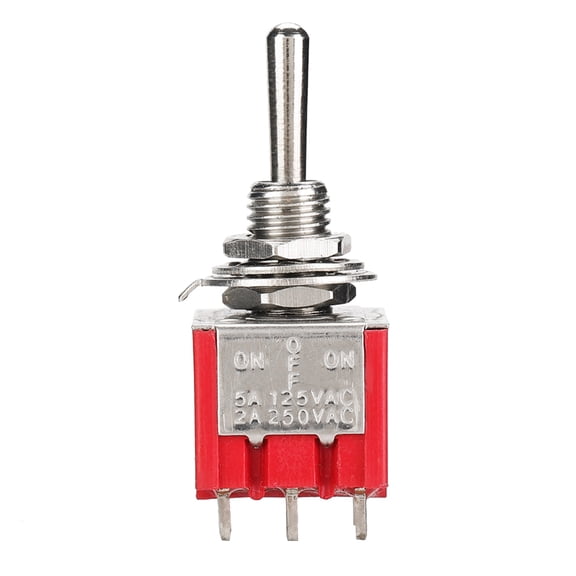 Heavy Duty Mini Toggle Switch MTS303 Mechanical Valve 3PDT 9 Pin 3 Position ON OFF ON Control Switches Set 5 Packs 10.00x6.00 Inches 25.4x15.2 cm