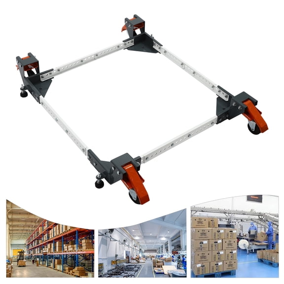 Heavy-Duty Mobile Base with Adjustable Design, 650lbs Load Capacity, 4&nbsp; Wheels, Foot Brake for Easy Appliance Movement