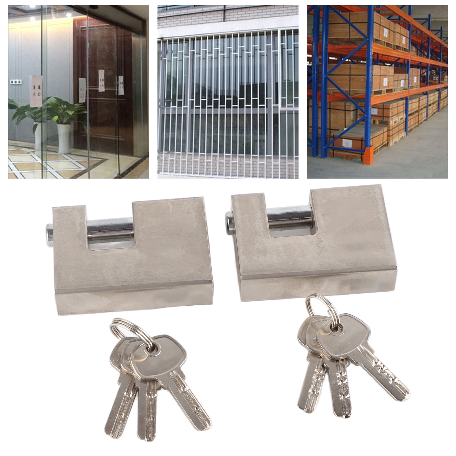 Heavy Duty Monoblock Lock Garage Protector Lock With Keys Monoblock Set 2pcs Heavy Duty