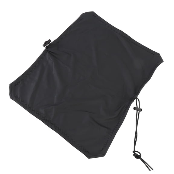 Heavy Duty Motorcycle Rear Rack Luggage Cargo Cover Black Faux Leather Protection Shield Elastic Netting for Motorcycle ATV Bike Snowmobile Cargo Baskets L Large Size 24x18x3 in