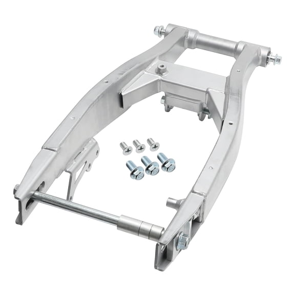Heavy Duty Motorcycle Rear Swingarm 590mm 23" Extended Swing Arm for Vertical Engine Dirt Bike, Reverse Shock Mount, Fits CRF110 SSR Apollo Thumpstar Kayo 16"/18" Wheel Dirt Pit Bike
