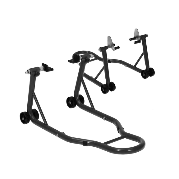 Heavy Duty Motorcycle Stand Lift -900 Lbs Capacity Front & Rear Combo Stands, Adjustable Universal Motorcycle Lift for Repairs, Maintenance & Storage