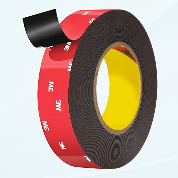 Heavy Duty Mounting Tape, Double Sided, Waterproof Foam Tape, Non-Trace, 0.98 Inch Width (32 Feet)