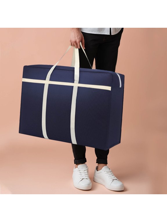 Heavy Duty Moving Bags Extra Large 35" Durable Non-woven Storage Tote, Reusable Moving Box with Strong Handles, Water Resistant Duffel for Travel Camping Dorm