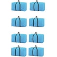 thumbnail image 1 of Moving Bags, Packing Bags Heavy Duty with Backpack Straps, Sturdy Handles and Zippers, Blue (Pack of 8), 1 of 6