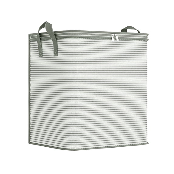 Heavy Duty Moving Bags Extra Large Storage Totes with Reinforced Handles for Blankets Comforters and Clothing Organization Gray 20x14x18 Inches