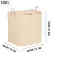 thumbnail image 1 of LanSuare Heavy-Duty Moving Bags with Clear Window & Dual Zippers for Clothes Quilts Packing, 1 of 2