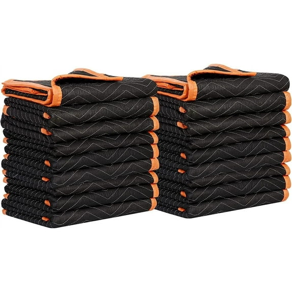 Set of 18 Shipping Blankets Non-woven Fabric 40" x 72" Moving&Packing Pad