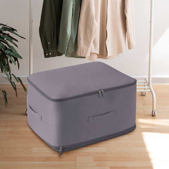 Heavy Duty Moving Storage Bags For Clothes,Comforter Blanket Down Jacket Storage Sack,Large Capacity Zippered Top Packing Organizer,Foldable Reusable Waterproof Clothing Bedding Sorting Bag