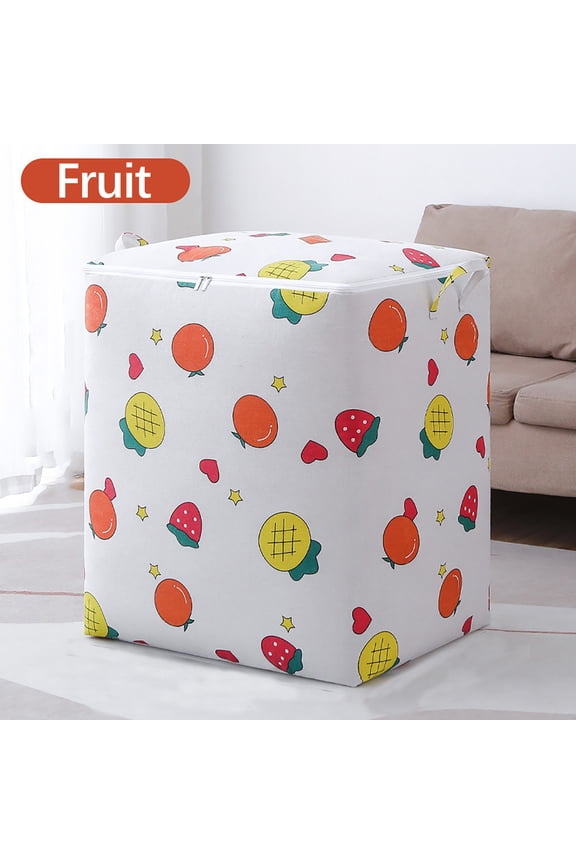 Heavy Duty Moving Storage Bags, Large Capacity Foldable PEVA Totes with Double Zipper & Reinforced Handles, for Clothes Quilts Underbed Dorm Moving, 1-Pack