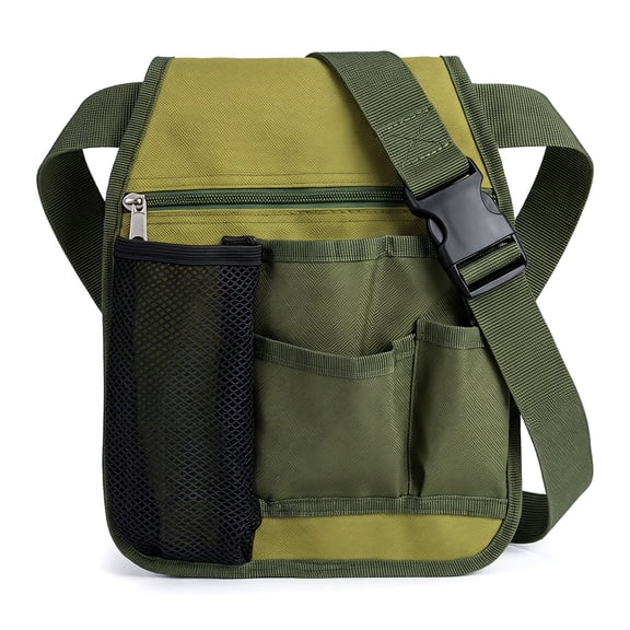 Heavy Duty Multi Pocket Tool Belt Industrial Waist Pack Utility Pouch With Hardware