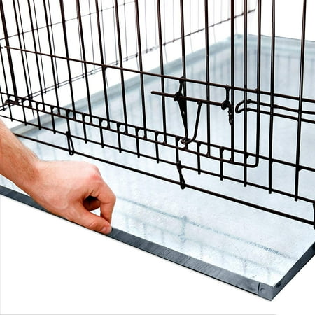 Heavy Duty Multipurpose Replacement Metal Tray - Galvanized - Rust & Crack Proof - Several for Pet Crates, Grease Trap and Others