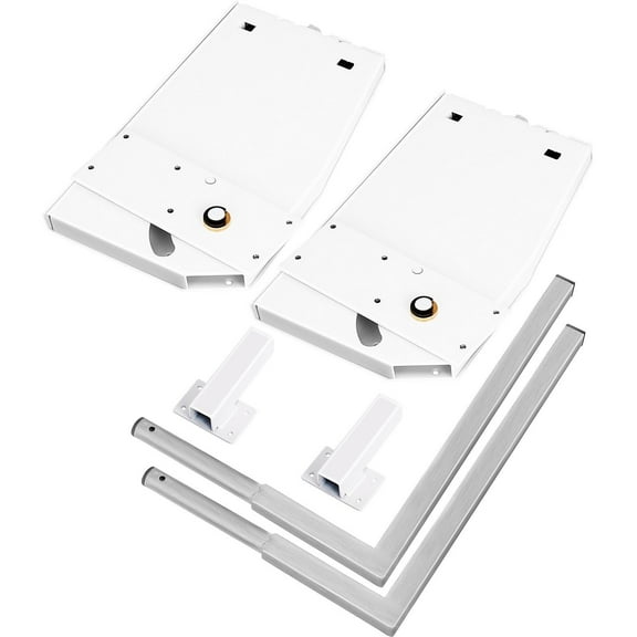 Heavy Duty Murphy Bed Hardware Kit - Vertical Mounting Springs for King/Queen Bed Frame, DIY White