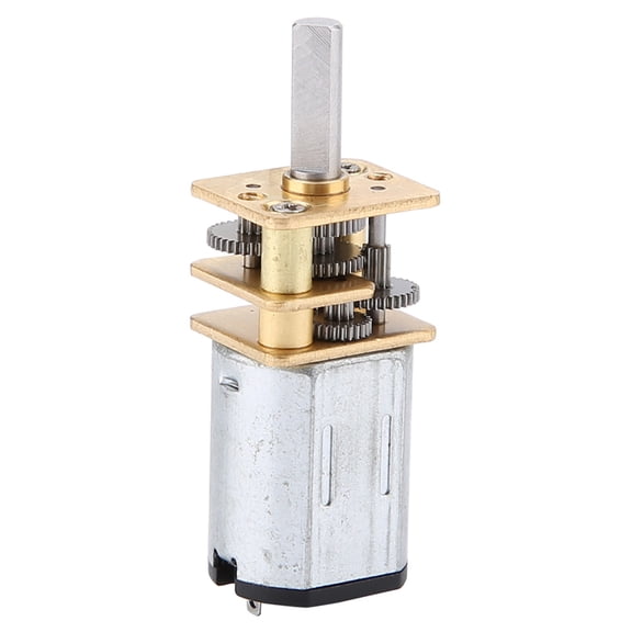 Heavy Duty N20 DC 6V 50RPM Gear Motor with High Torque Metal Gearbox for Industrial Automation (0.39 inches / 10 mm D-Type Shaft)