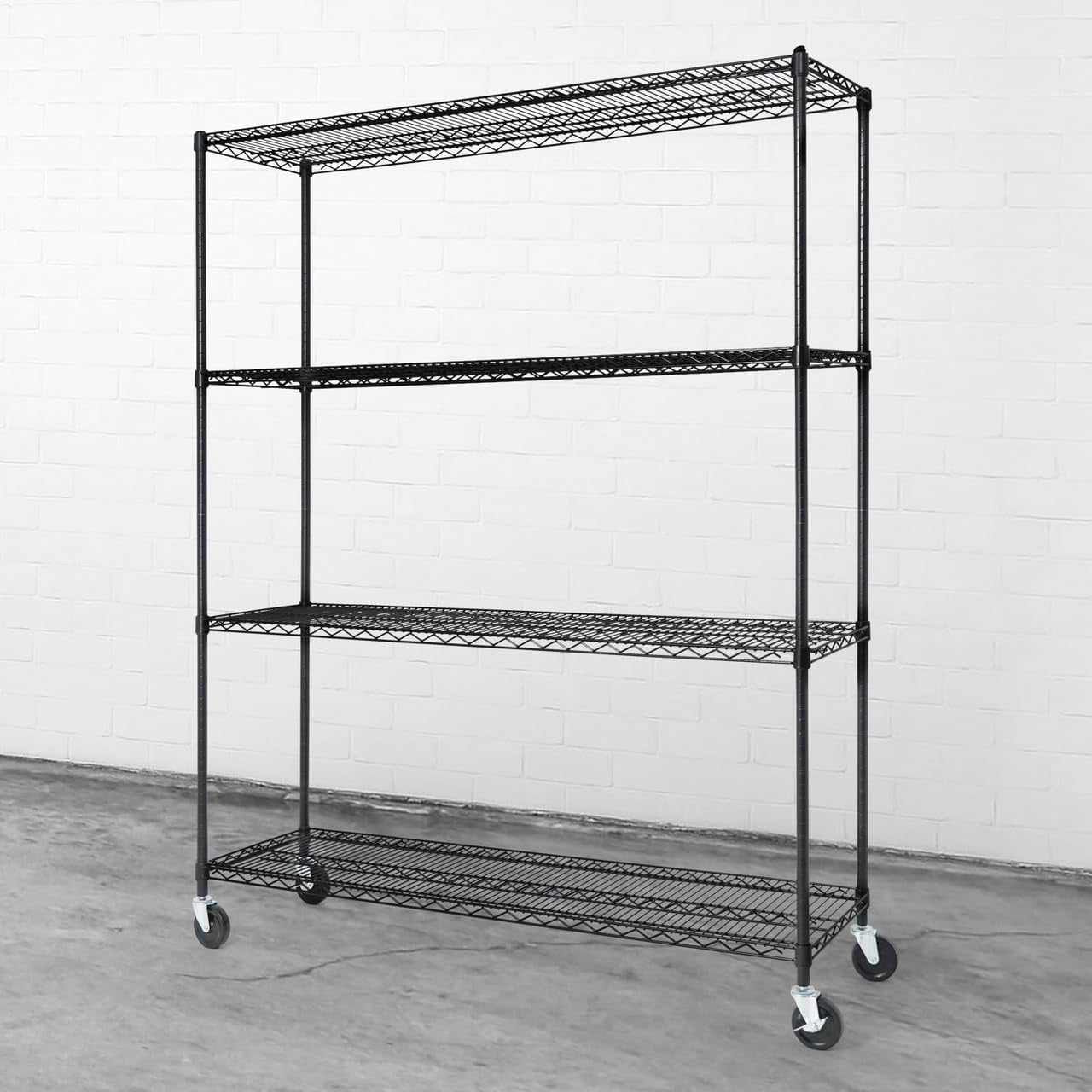Heavy Duty NSF Commercial Adjustable Shelves Wire Shelving w/Wheels