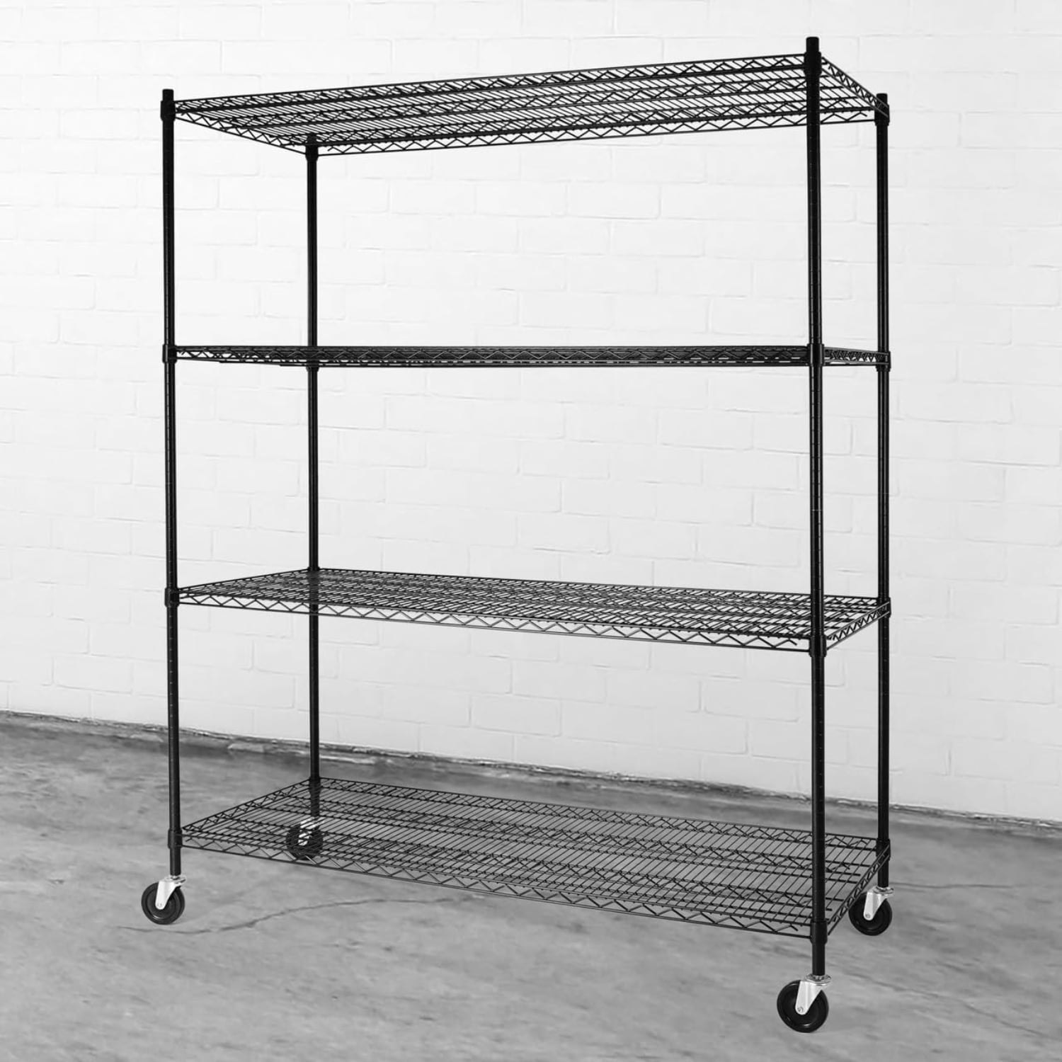 Heavy Duty NSF Commercial Adjustable Shelves Wire Shelving w/Wheels