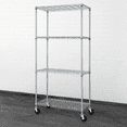 Heavy Duty NSF Commercial Adjustable Shelves Wire Shelving w/Wheels
