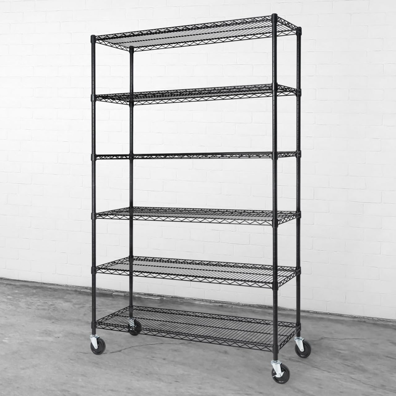 Heavy Duty NSF Commercial Adjustable Shelves Wire Shelving w/Wheels