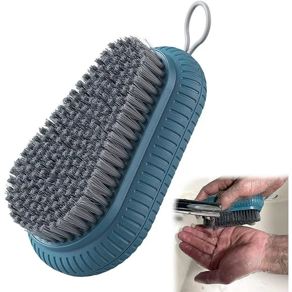 Heavy Duty Nail Brush Fingernail Scrub Brush , Durable Stiff Bristles Nail Scrub Brush, Hand and Nail Cleaning Brush for Men & Mechanics (Hand Wash Brush - Blue)
