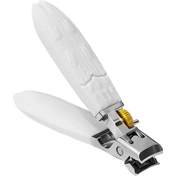 Heavy Duty Nail Clippers for Thick Toenails & Fingernails - Razor-Sharp Stainless Steel Blades with Wide Jaw, Anti-Slip Grip, Safety Lock & Splash Guard (Seniors/Men/Women/Kids)