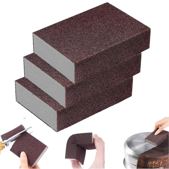 Heavy Duty Nano Carbide Cleaning Sponge, Magic Emery Cleaning Sponge, for Removing Rust Cleaning Pots and Pans