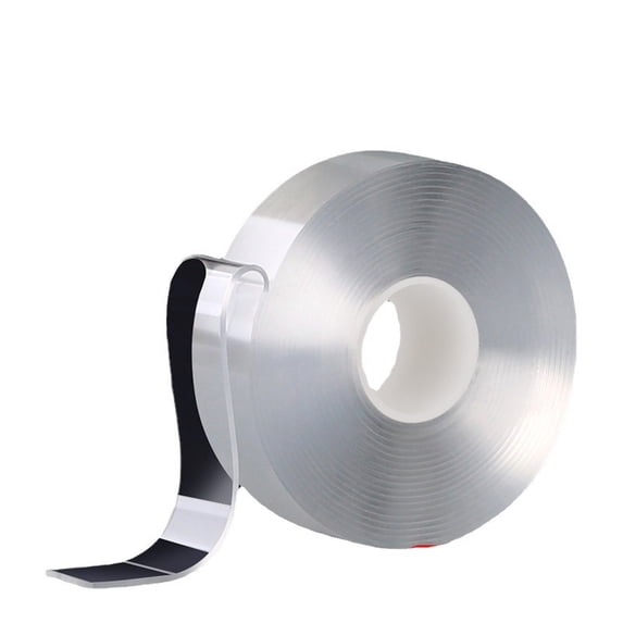 Heavy Duty Nano Double Sided Tape, Removable Traceless Mounting Tape, High Viscosity Transparent Acrylic Adhesive for Wall Decor, Kitchen and Office, Waterproof and Reusable, 10FT Length