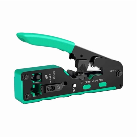 Heavy Duty Networking Cable Crimper Wire Crimping Tool Rj45 Rj11 Wire Stripper Comfortable Grip, Efficient Cutting