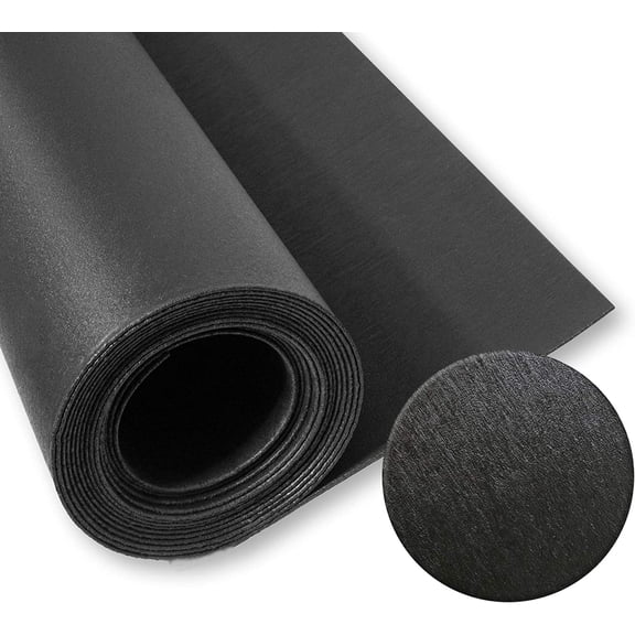 Heavy Duty No-Slip Tool Box Liner & Garage Drawer Liner - Black 24" x 20', Anti-Crinkle Mat Protects Drawers & Keeps Tools in Place