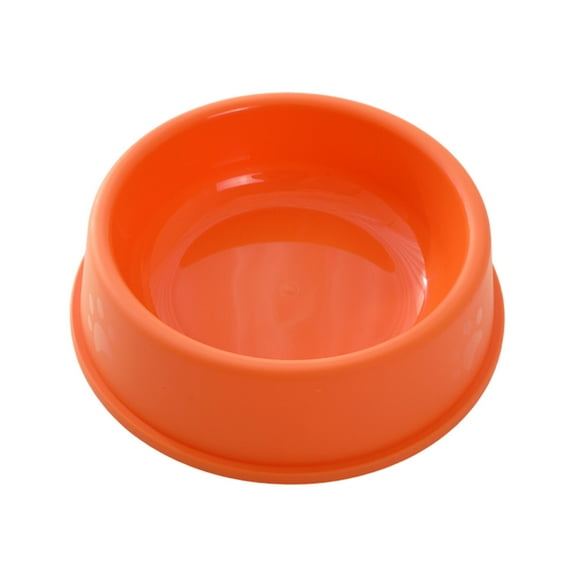Heavy Duty Non-Slip Pet Bowl for Cats & Dogs - Thickened Spill-Proof Food & Water Dish with Wide Base, Tip-Proof Design for Pet Owners,Orange 13cm
