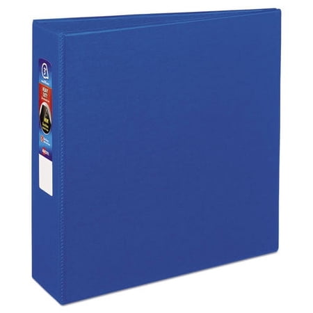 Heavy-Duty Non-View Binder With Durahinge And Locking One Touch Ezd Rings, 3 Rings, 3" Capacity, 11 X 8.5, Blue | Bundle of 2 Each