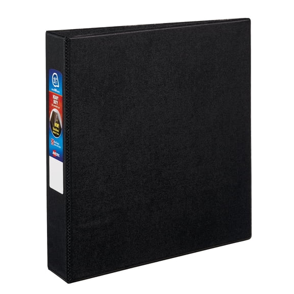 Heavy-Duty Non-View Binder With Durahinge And One Touch Ezd Rings, 3 Rings, 1.5" Capacity, 11 X 8.5, Black | Bundle of 5 Each