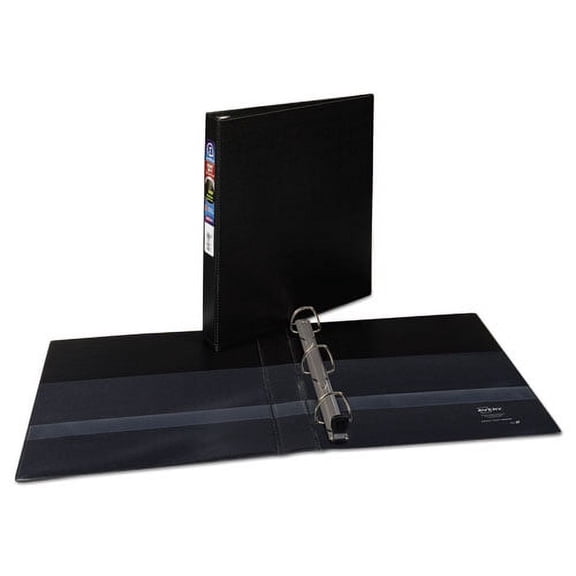 Heavy-Duty Non-View Binder With Durahinge And One Touch Ezd Rings, 3 Rings, 1" Capacity, 11 X 8.5, Black | Bundle of 10 Each