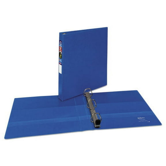 Heavy-Duty Non-View Binder With Durahinge And One Touch Ezd Rings, 3 Rings, 1" Capacity, 11 X 8.5, Blue | Bundle of 2 Each