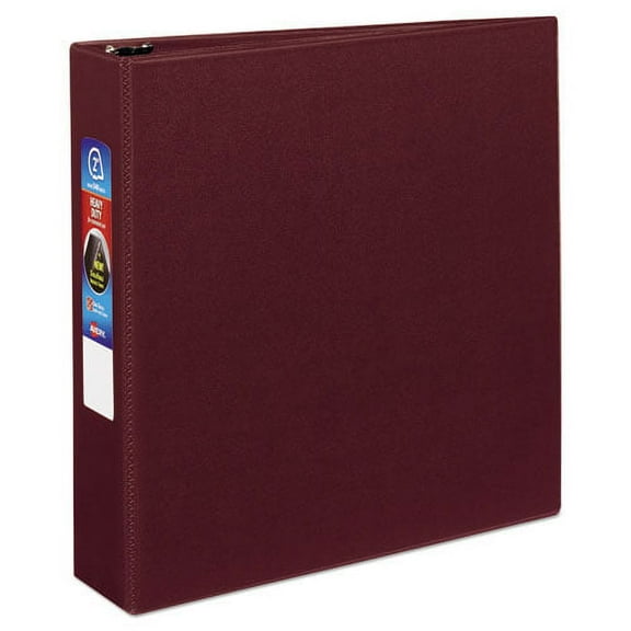 Heavy-Duty Non-View Binder With Durahinge And One Touch Ezd Rings, 3 Rings, 2" Capacity, 11 X 8.5, Maroon | Bundle of 10 Each