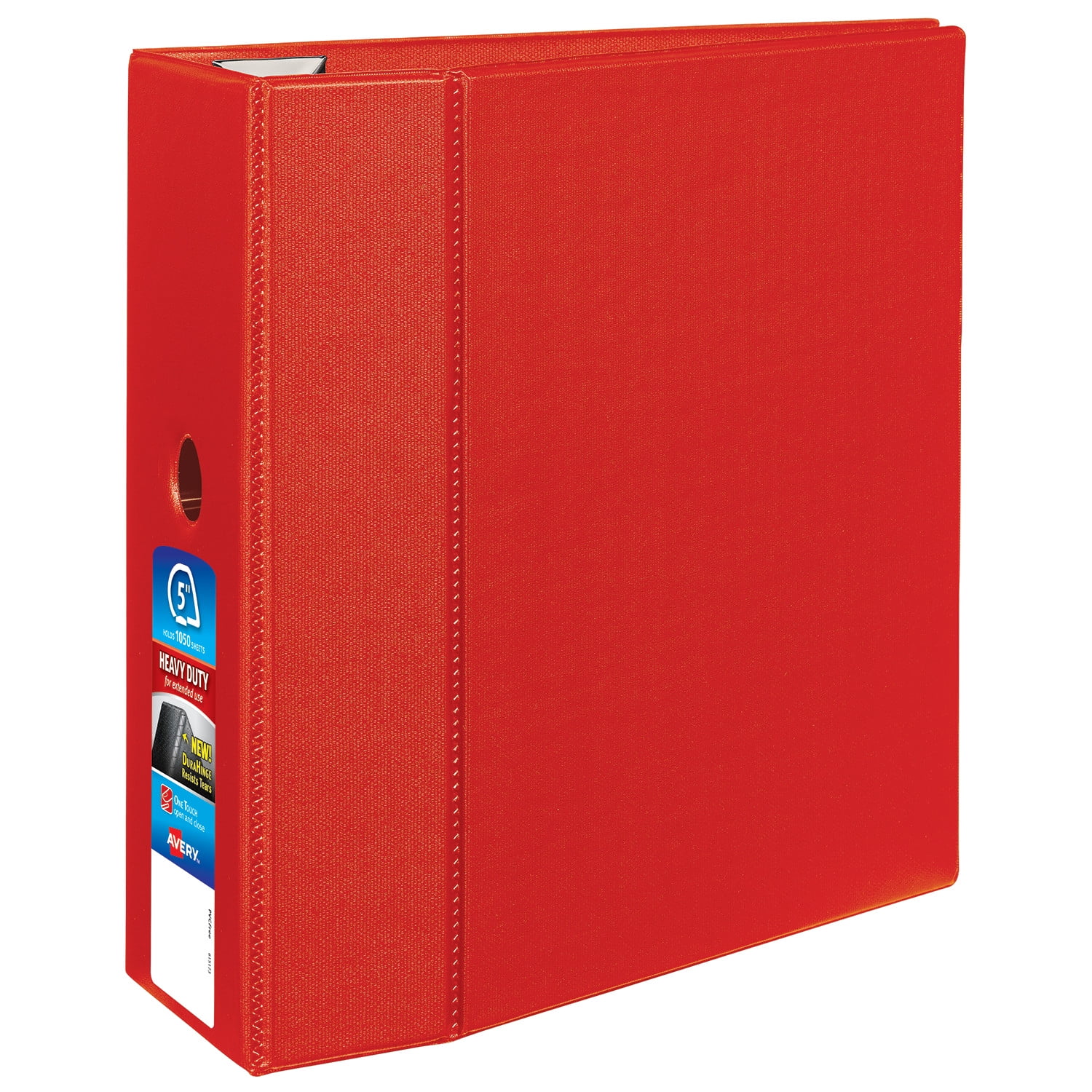 Heavy-Duty Non-View Binder with DuraHinge and Locking One Touch EZD Rings, 3 Rings, 4