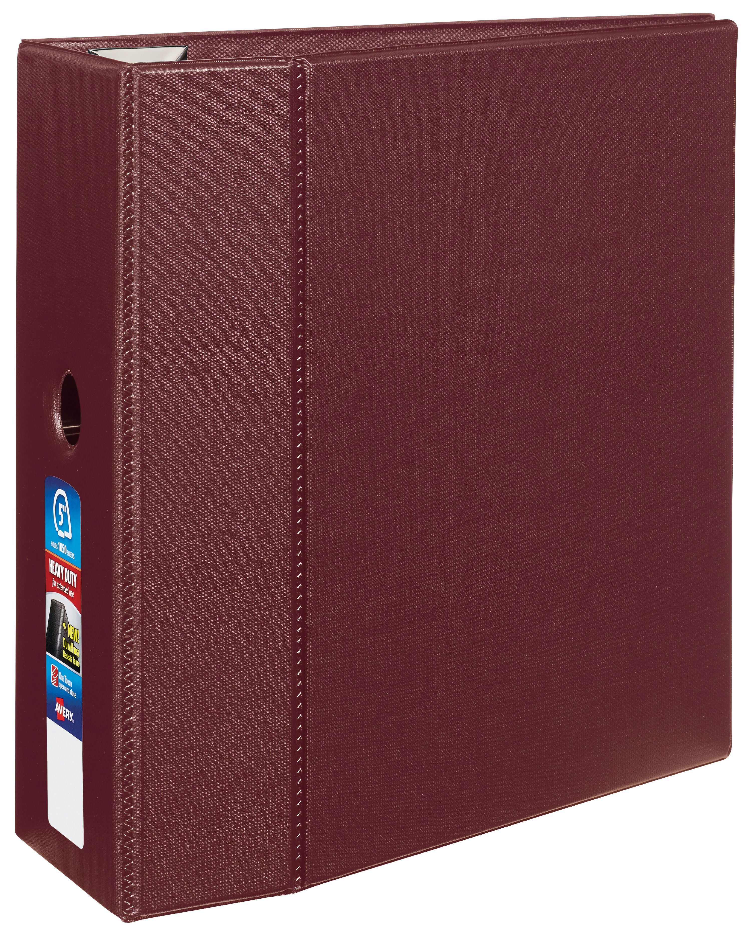 Heavy-Duty Non-View Binder With Durahinge, Three Locking One Touch Ezd ...