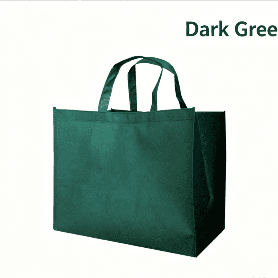 Heavy Duty Non-Woven Tote Bag Expandable Grocery Shopping Eco-Friendly