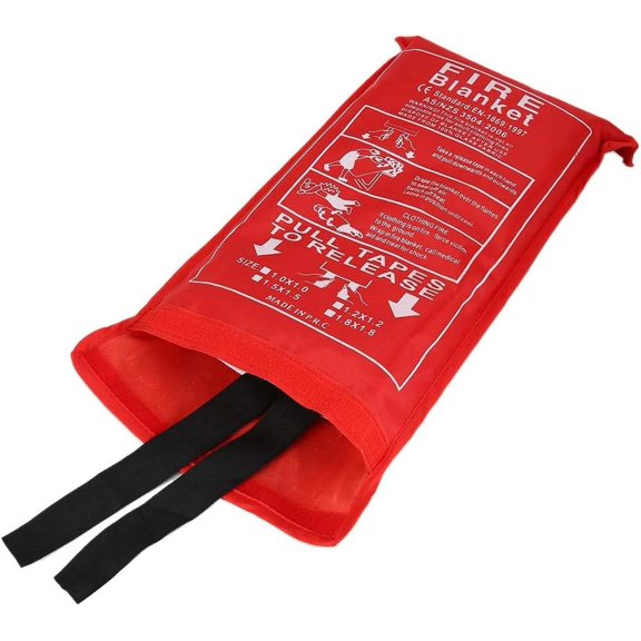 Heavy Duty Non-combustible Fire Protection Blanket for Grill Fireplace Soft Design (1.2mx1.2m)