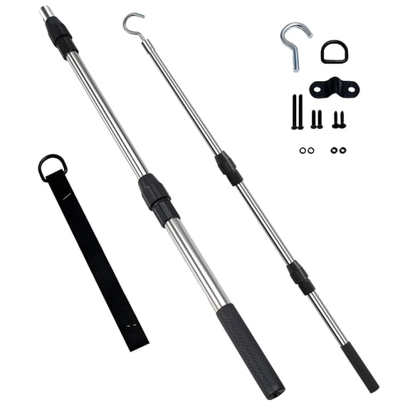 Heavy Duty Nonrust Steel Attic Stair Down Mechanism Replacement Set Adjustable Poles Secure Operations