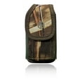 thumbnail image 1 of Heavy Duty Nylon FLIP Phone Case, Outdoor Camo Pouch Holster Flip Phone Belt Case Fits Kyocera Cadence, Dura XTP, Dura XV E4520 Dura XE, Doro 7050 & Most FLIP Phones, 1 of 6