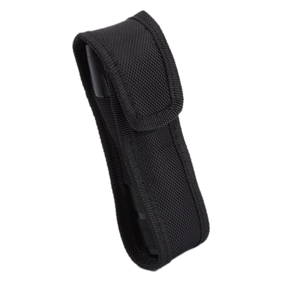 Travel Torch Carry Flashlight Pouch Holster for Outdoor Hiking Outdoor Gear Belt Nylon Holder with Foldable Back Strap