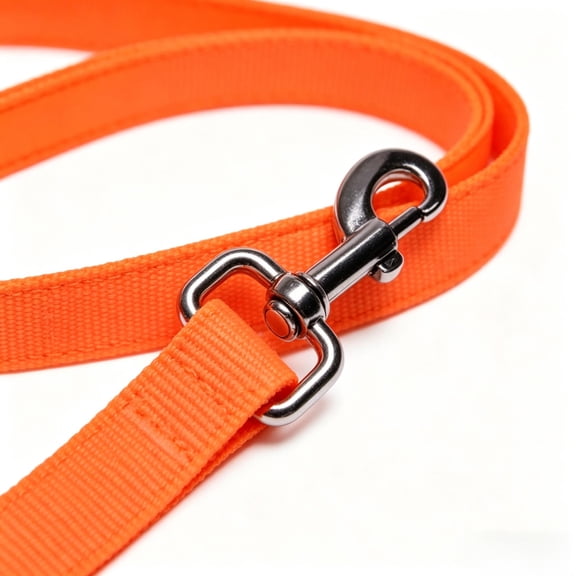 Heavy Duty Nylon Leash With Padded Handle Strong Metal Training High Visibility Walking Rope For Small Medium & Large Dogs Ideal For Daily Walks & Outdoor Activit